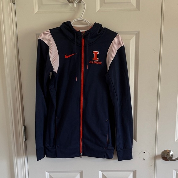 Nike Jackets & Blazers - Nike Therma-Fit Illinois Navy Blue Zip-Up Jacket XS